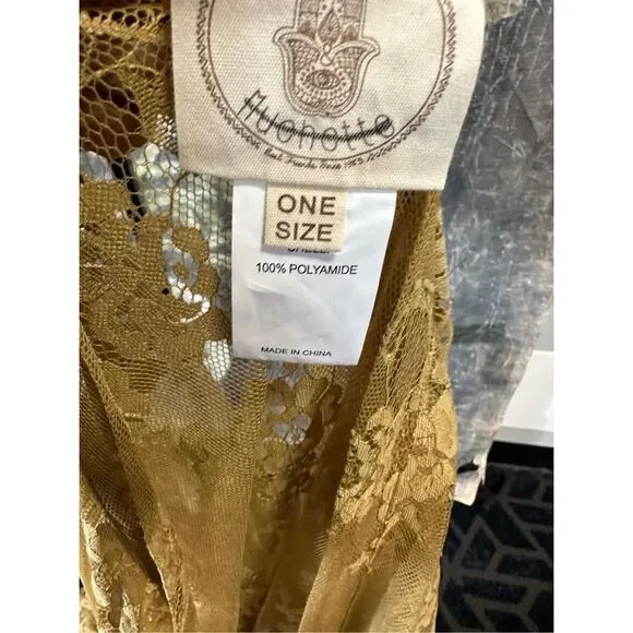 Free People Barbara Tiered Lace Duster Size One Size - Picture 6 of 6